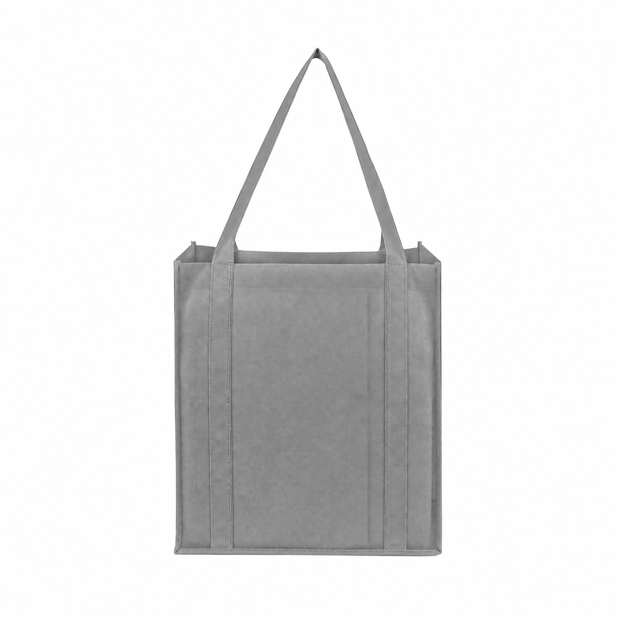 Grocery Reinforced Handles Tote Bag — Gray