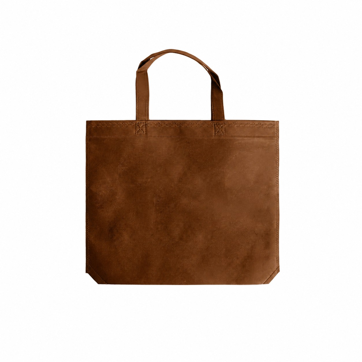 Smooth Surface Tote Bag — Brown
