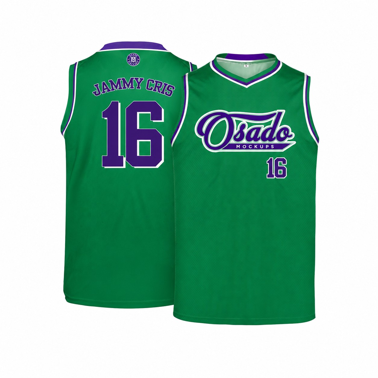 Polyester Basketball Team Jersey — Green