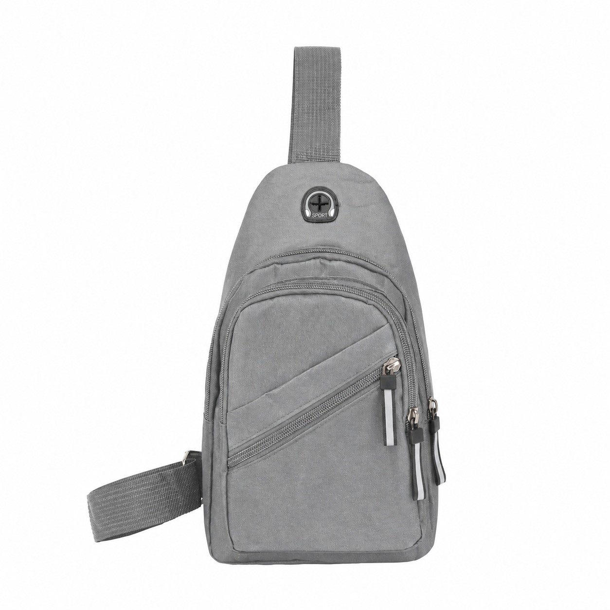 Backpack Crossbody Sling Bag — Gray