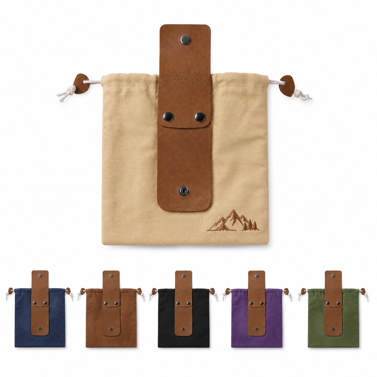 Foldable Waxed Canvas Fruit Picking Bag