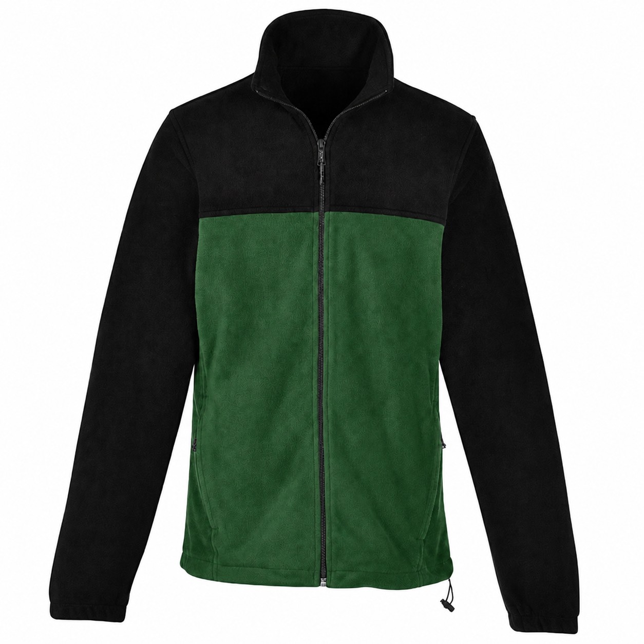 Polyester Full Zip Fleece Jacket — Green