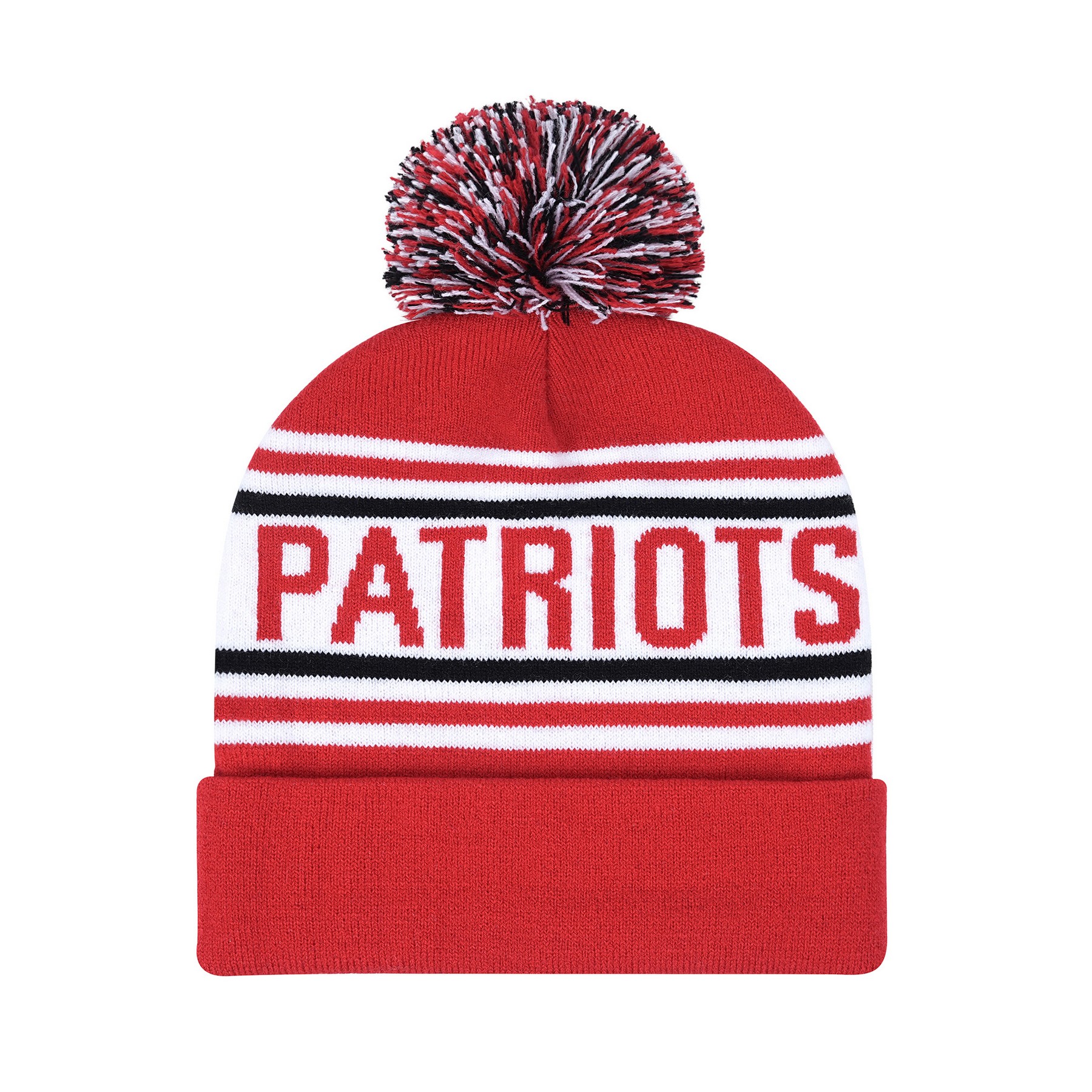 Acrylic Jacquard Knit Pom Beanie — view 2