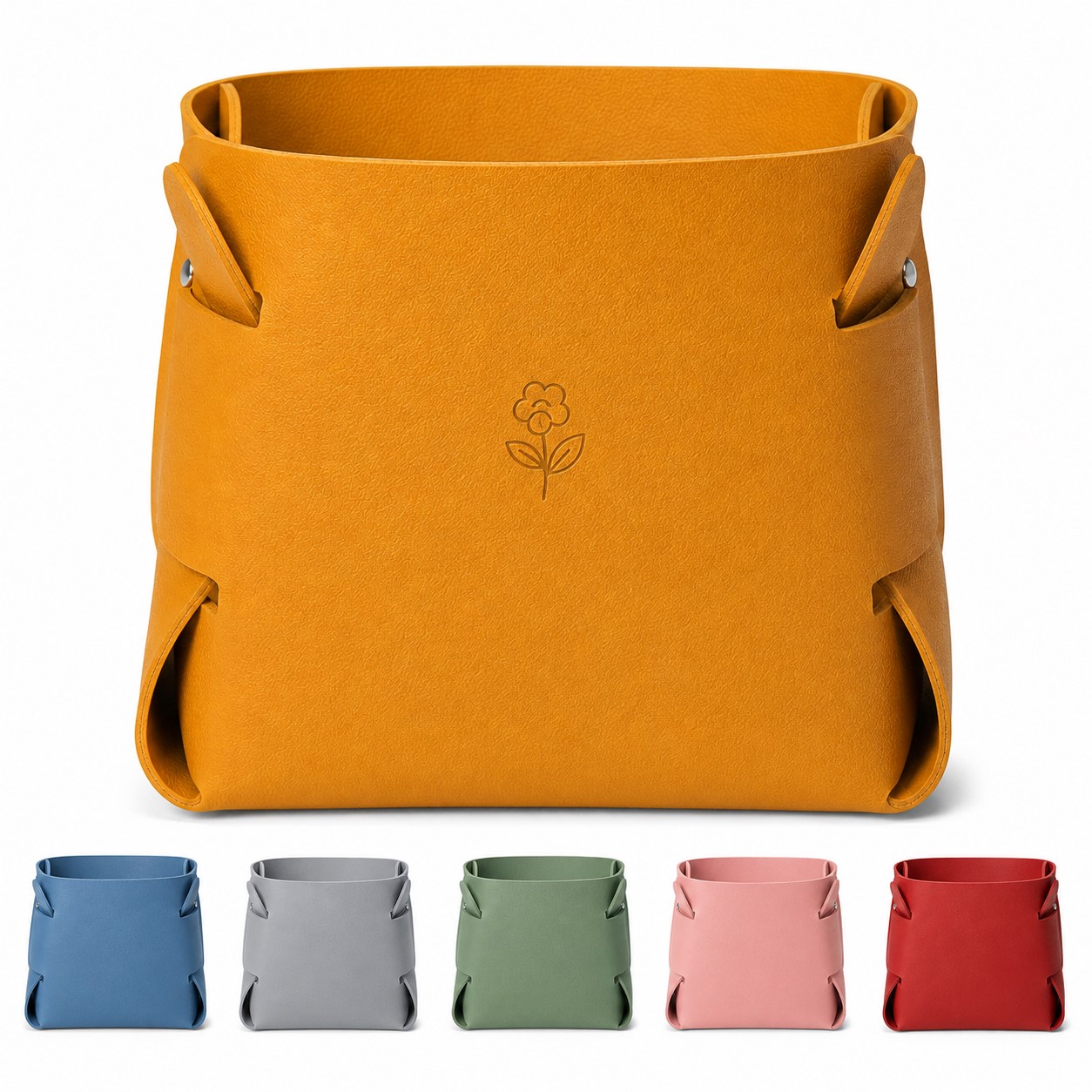 Open Top Fabric Organizer Tray