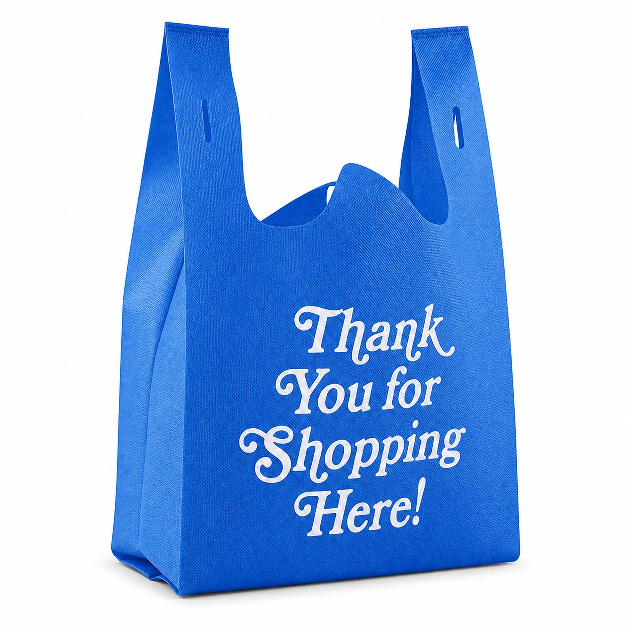 Polypropylene Reusable Grocery Bag — Blue
