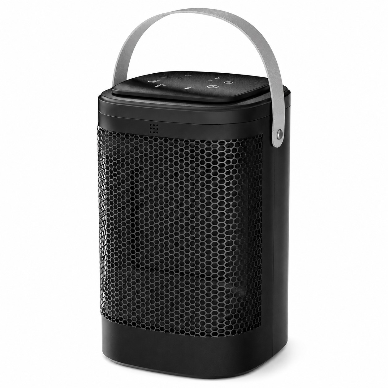 Portable Ceramic Indoor Space Heater — Silver