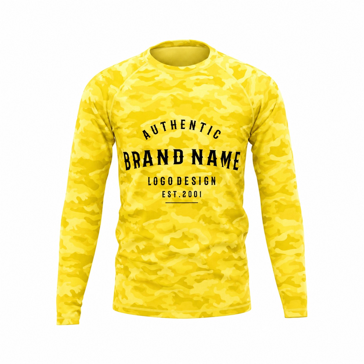 Raglan Sleeve Workout Shirt — Yellow