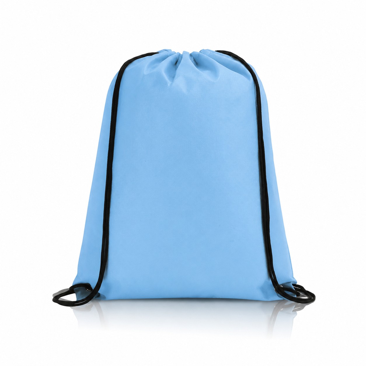 80GSM Non-Woven Drawstring Bag — Light Blue