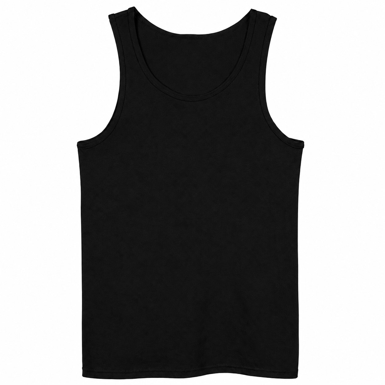 Heavy Cotton Men's Tank Top — Black