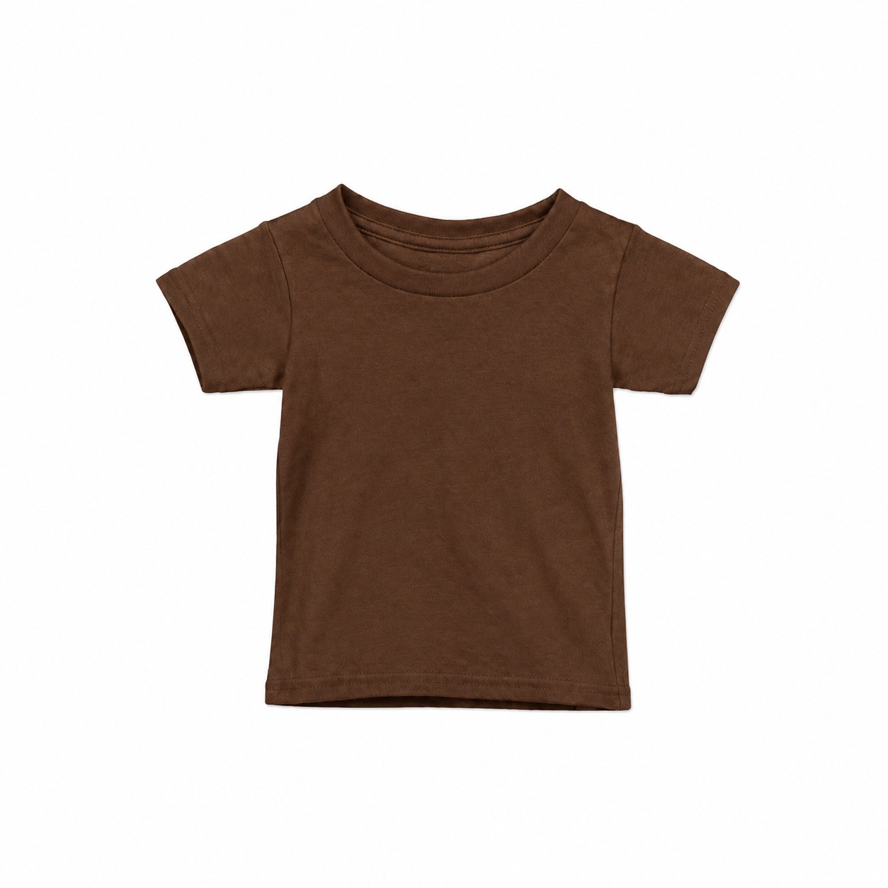 Toddler Cotton Short Sleeve T Shirt — Brown