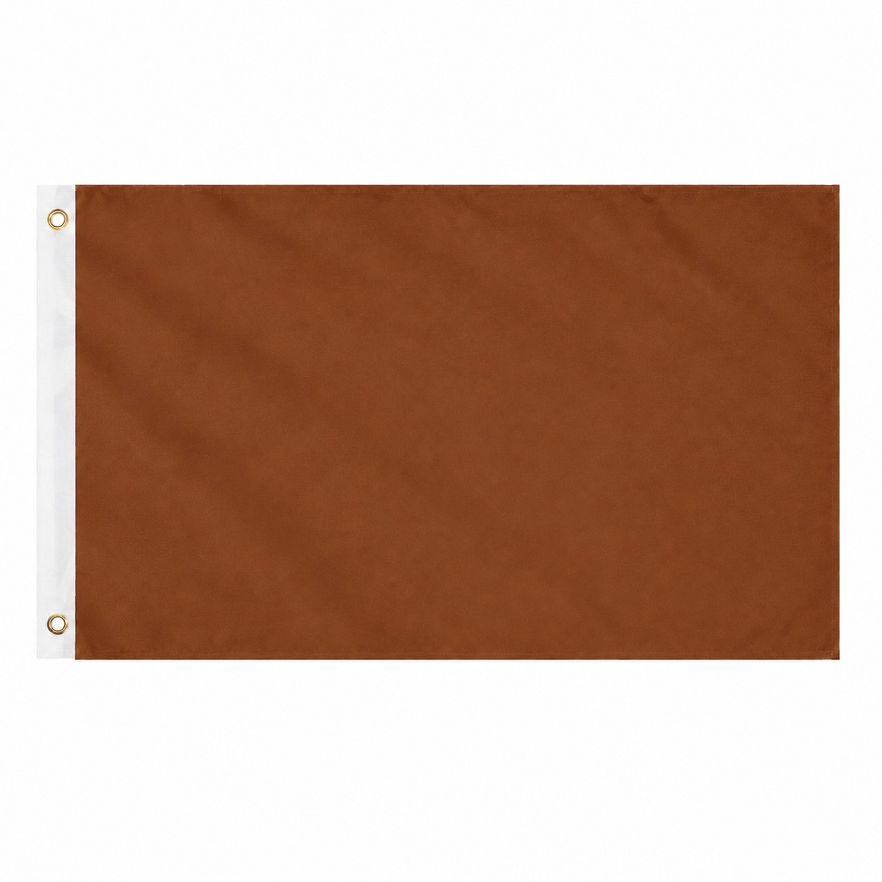 3' Double Sided Polyester Flag — Copper Brown