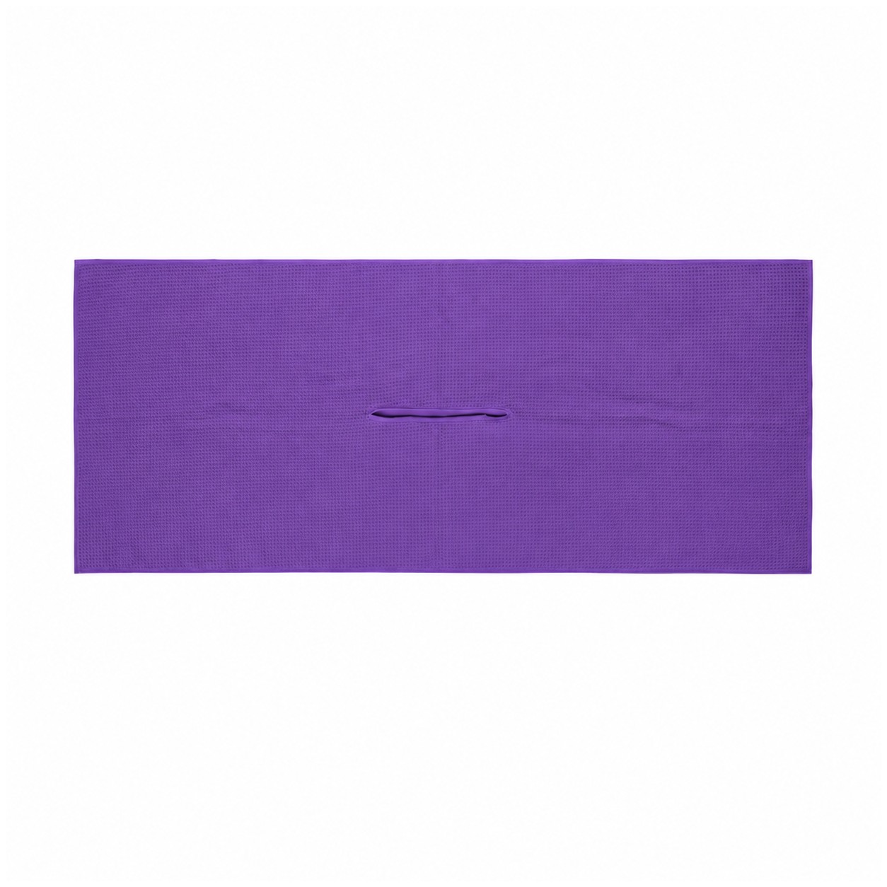 Microfiber Caddie Towel With Club Slit — Purple