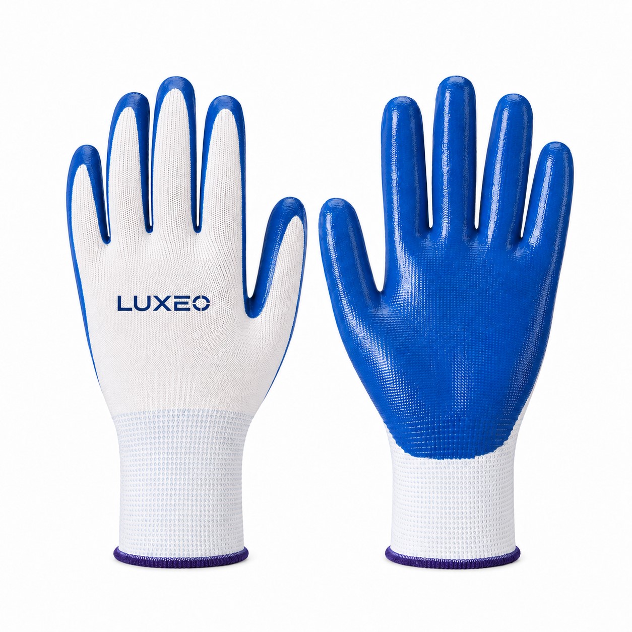 Reusable Nitrile Coated Nylon Safety Gloves