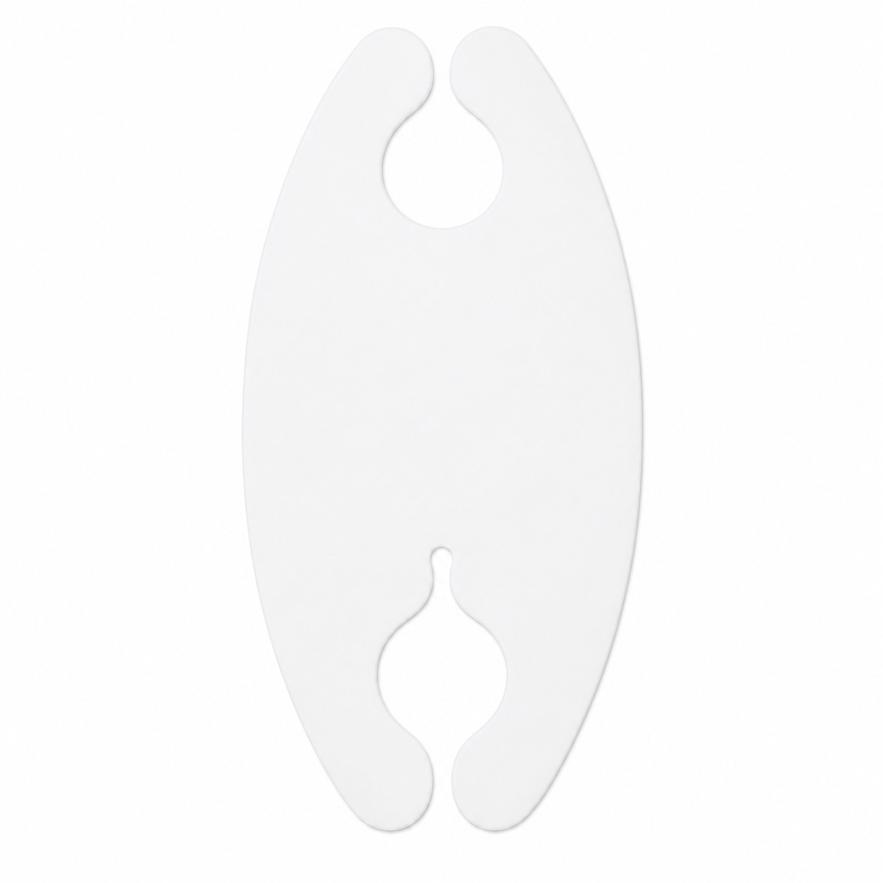 Oval Silicone Cord Wrap Organizer — White