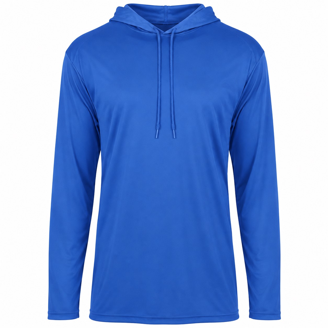 Women's Recycled Polyester Stretch Hooded Shirt — Blue