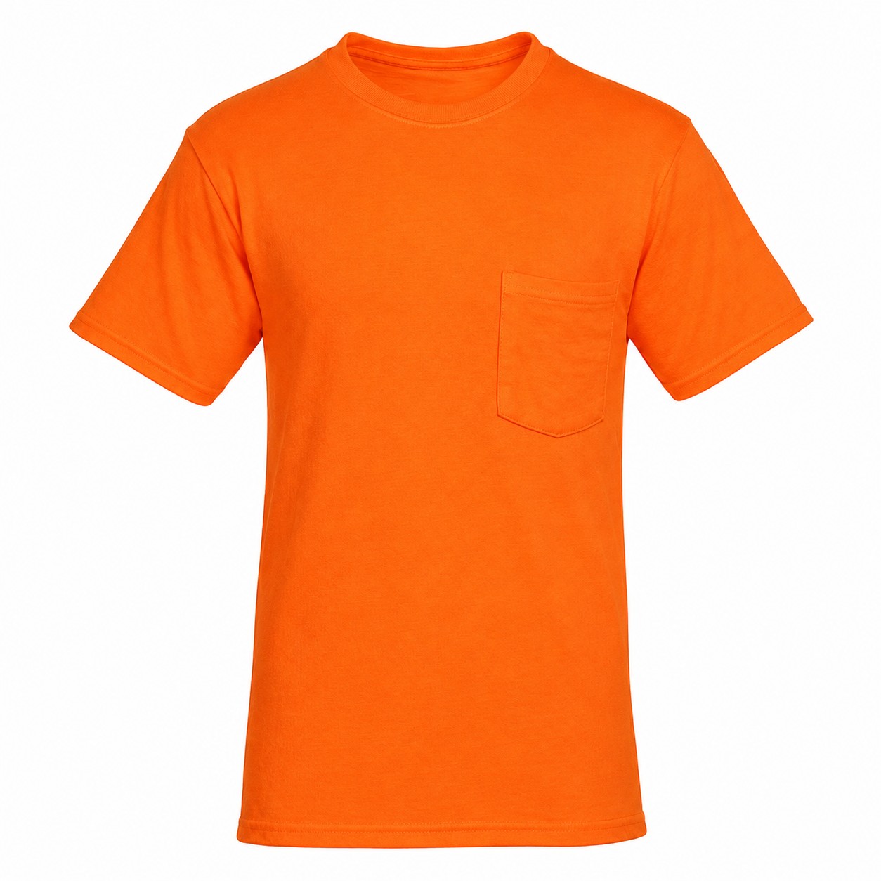 Moisture Wicking Pocket Tee — Orange