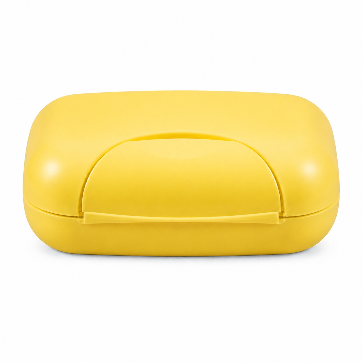 Portable ABS Buckle Soap Case — Yellow
