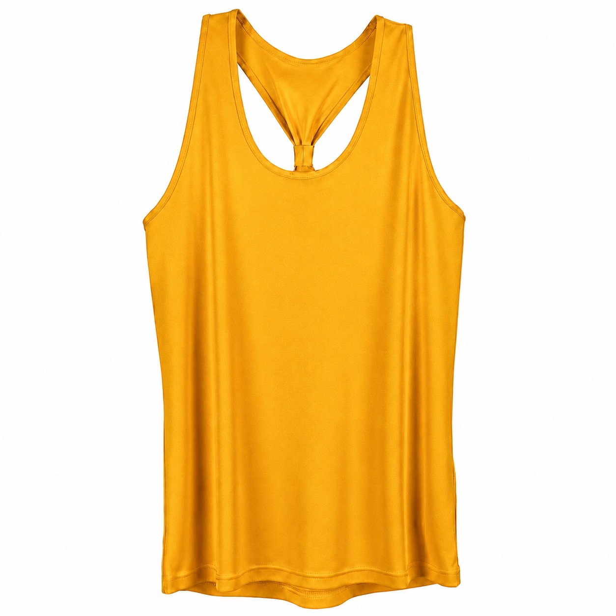 Ladies Knot Back Recycled Polyester Tank — Gold