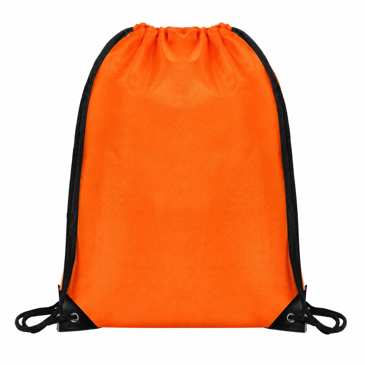 420D Polyester Drawstring Bag — Orange