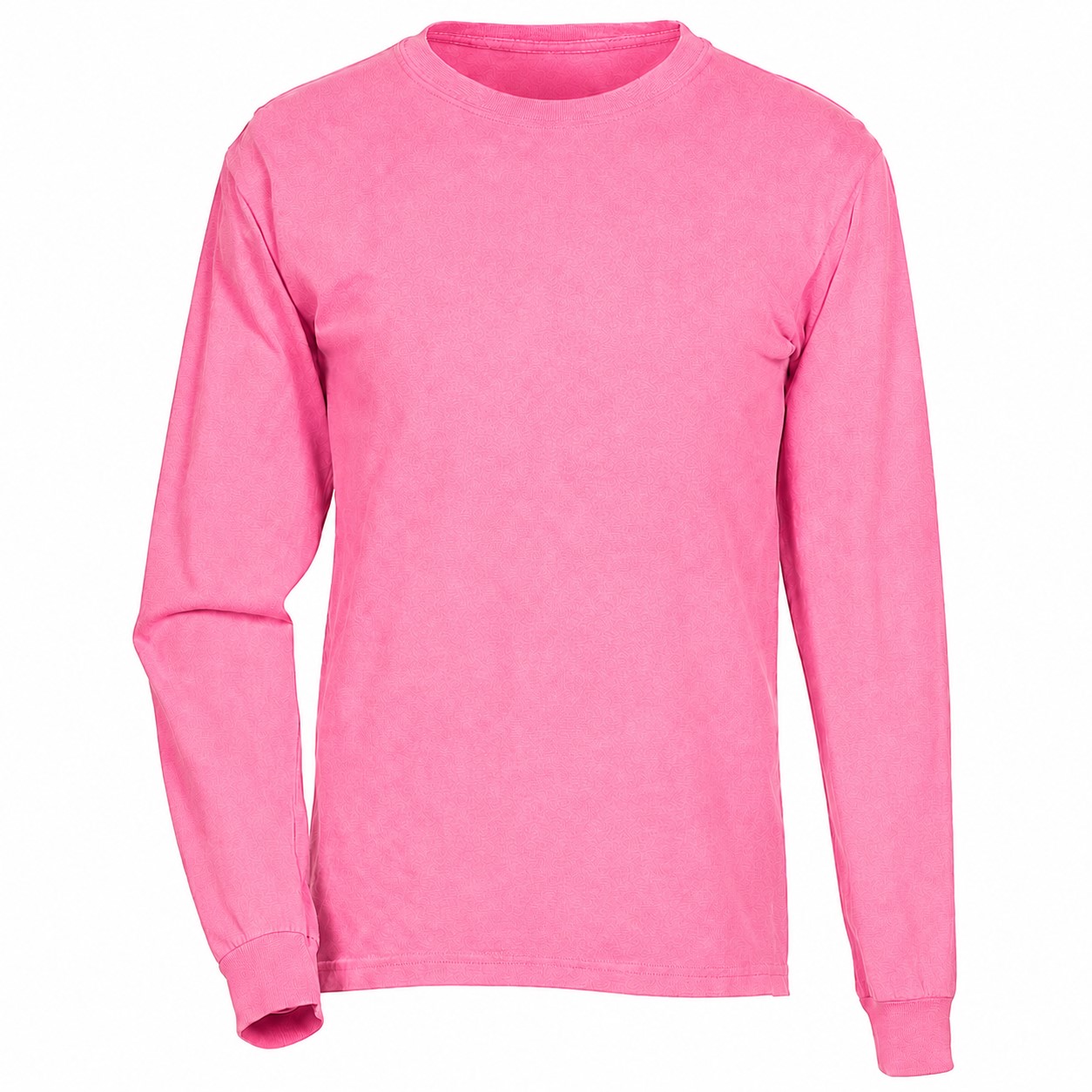 Ringspun Cotton Long Sleeve Tee — Pink