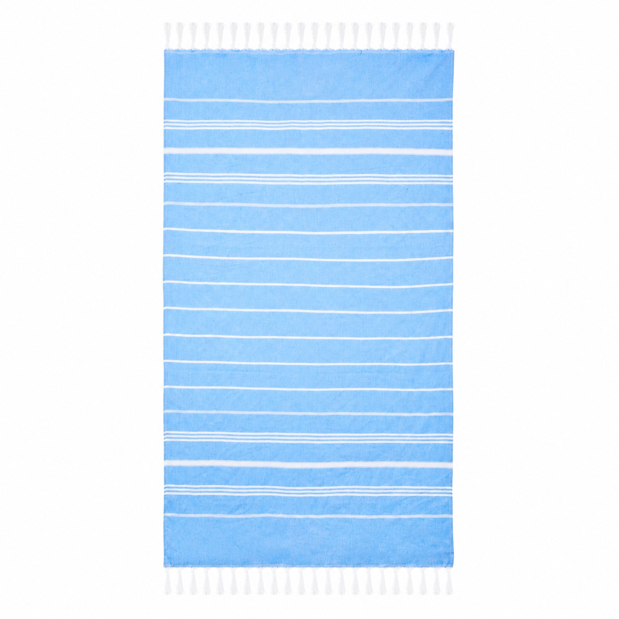 Cotton Turkish Beach Towel — Sky Blue