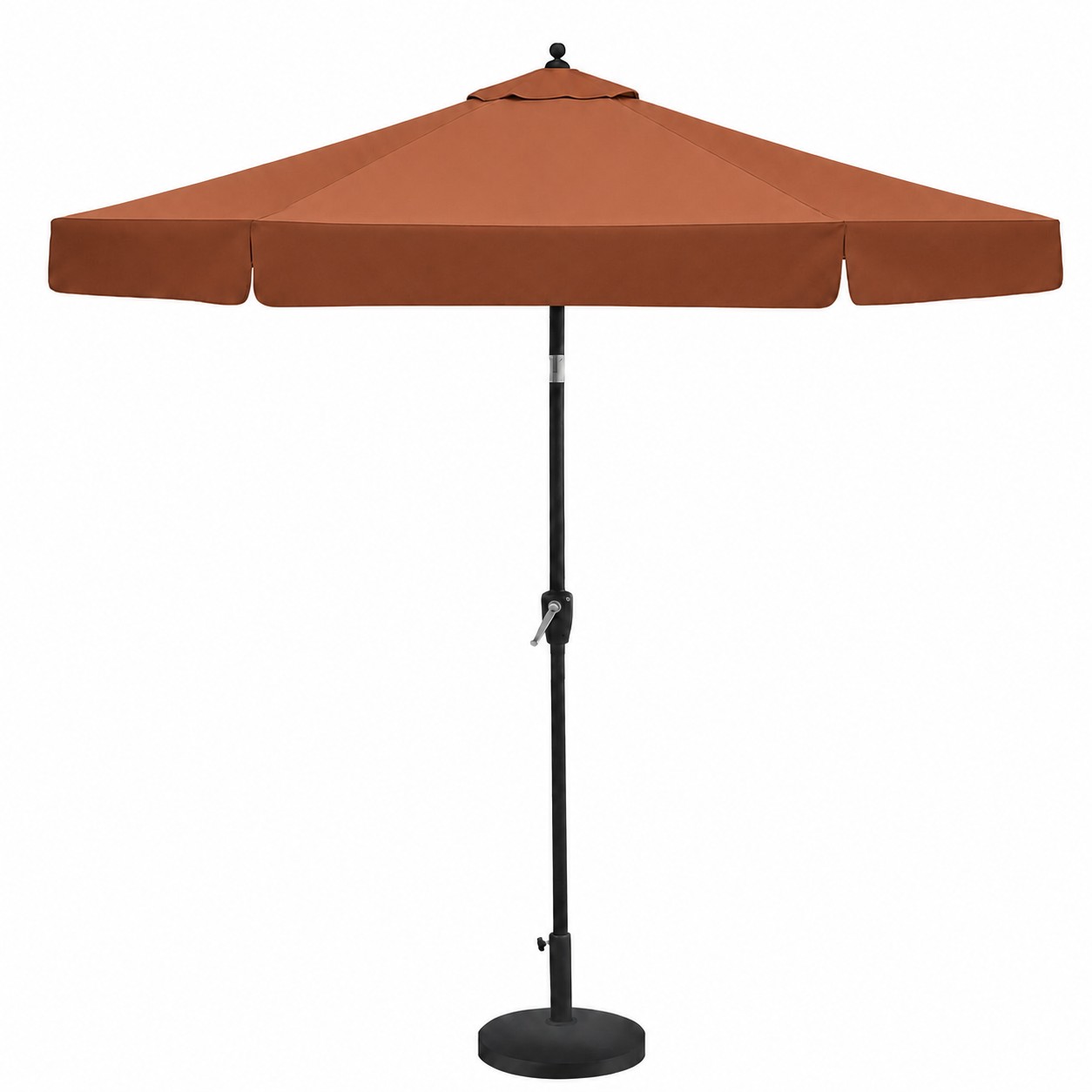 Aluminum Market Patio Umbrella With Auto Tilt — Copper Brown