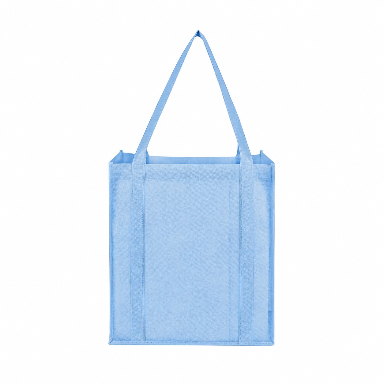 Grocery Reinforced Handles Tote Bag — Light Blue