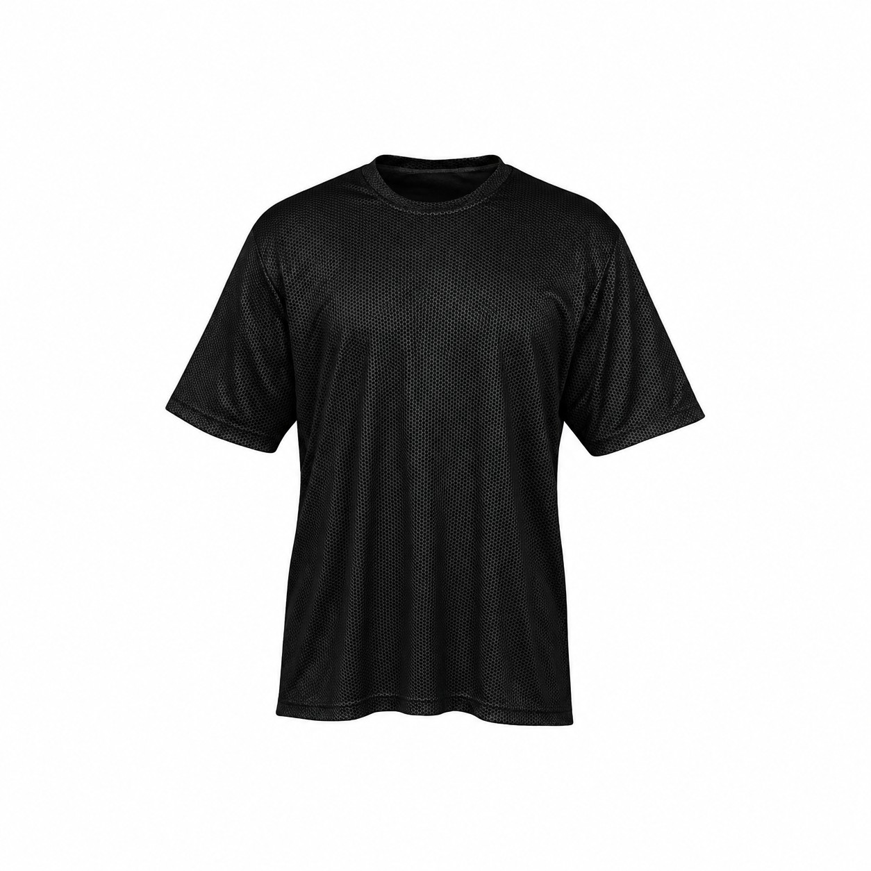 Men's Sublimated Camouflage Polyester Performance T-Shirt — Black