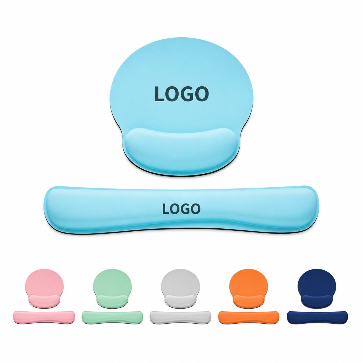 Memory Foam Keyboard And Mouse Wrist Support Set