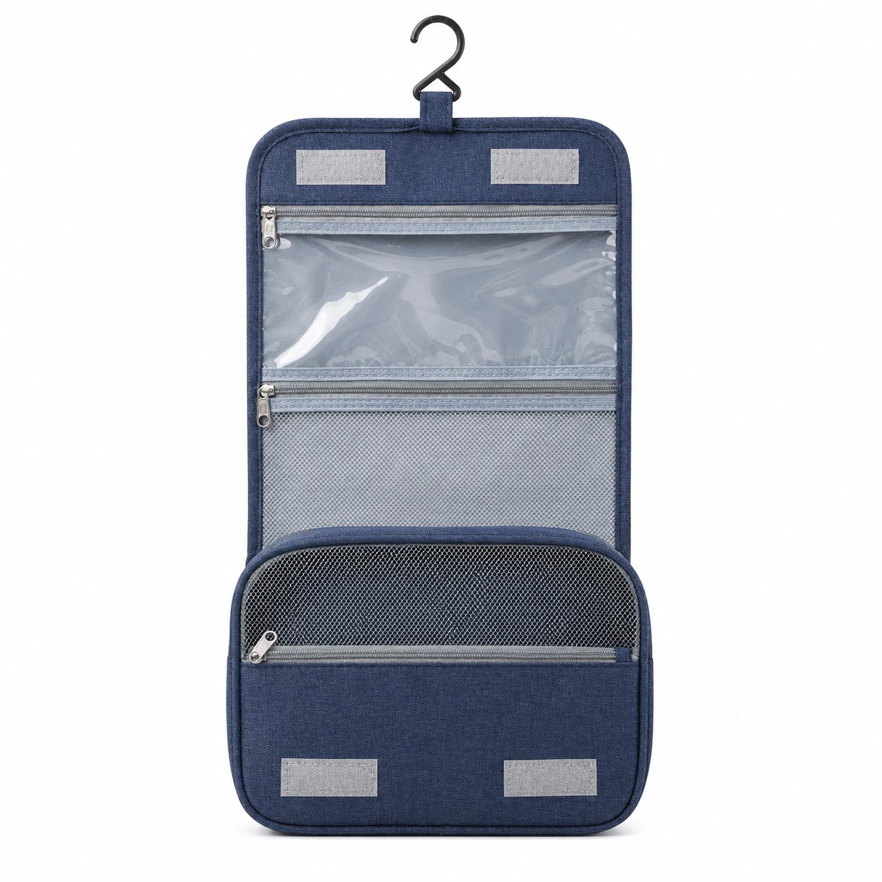 Hanging Polyester Toiletry Bag With Compartments — view 2