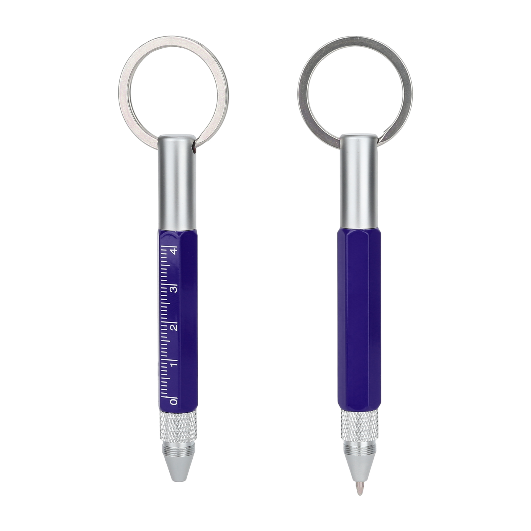 Aluminum Ruler Pen Keychain Tool — view 2
