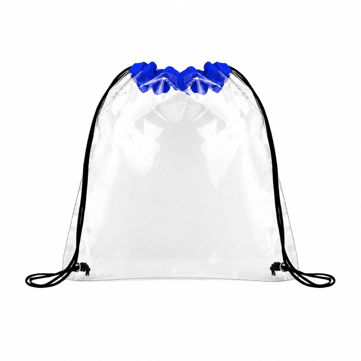 Metal Grommets Drawstring Bag — Royal Blue