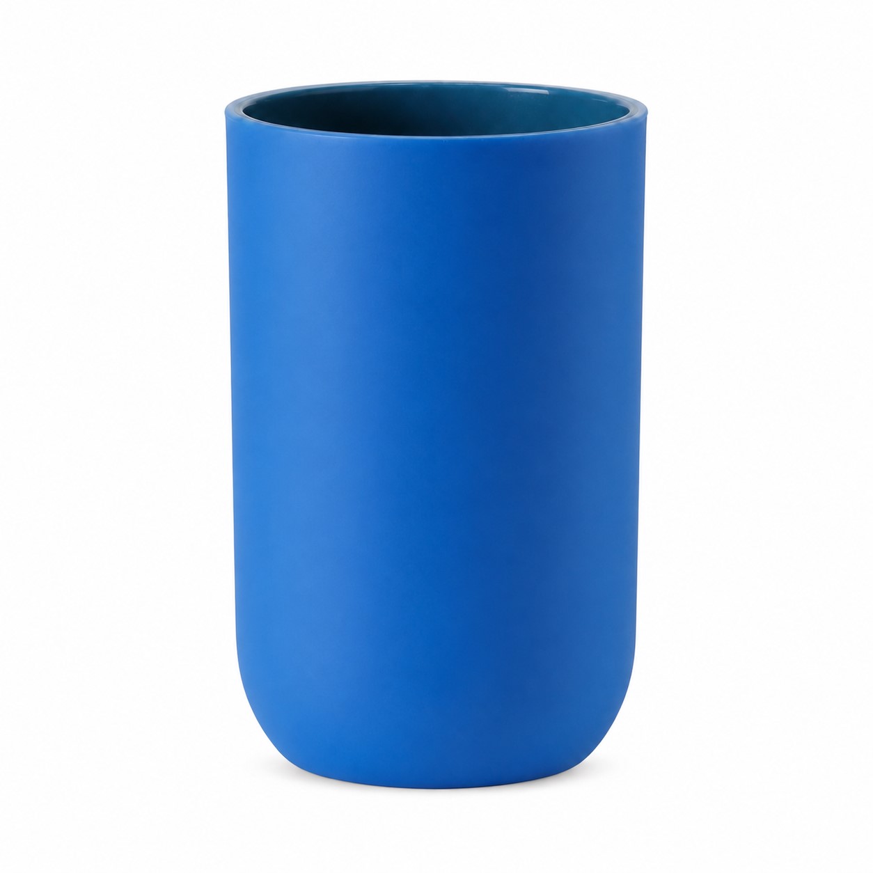 Durable Plastic Bathroom Tumbler Cup — Blue