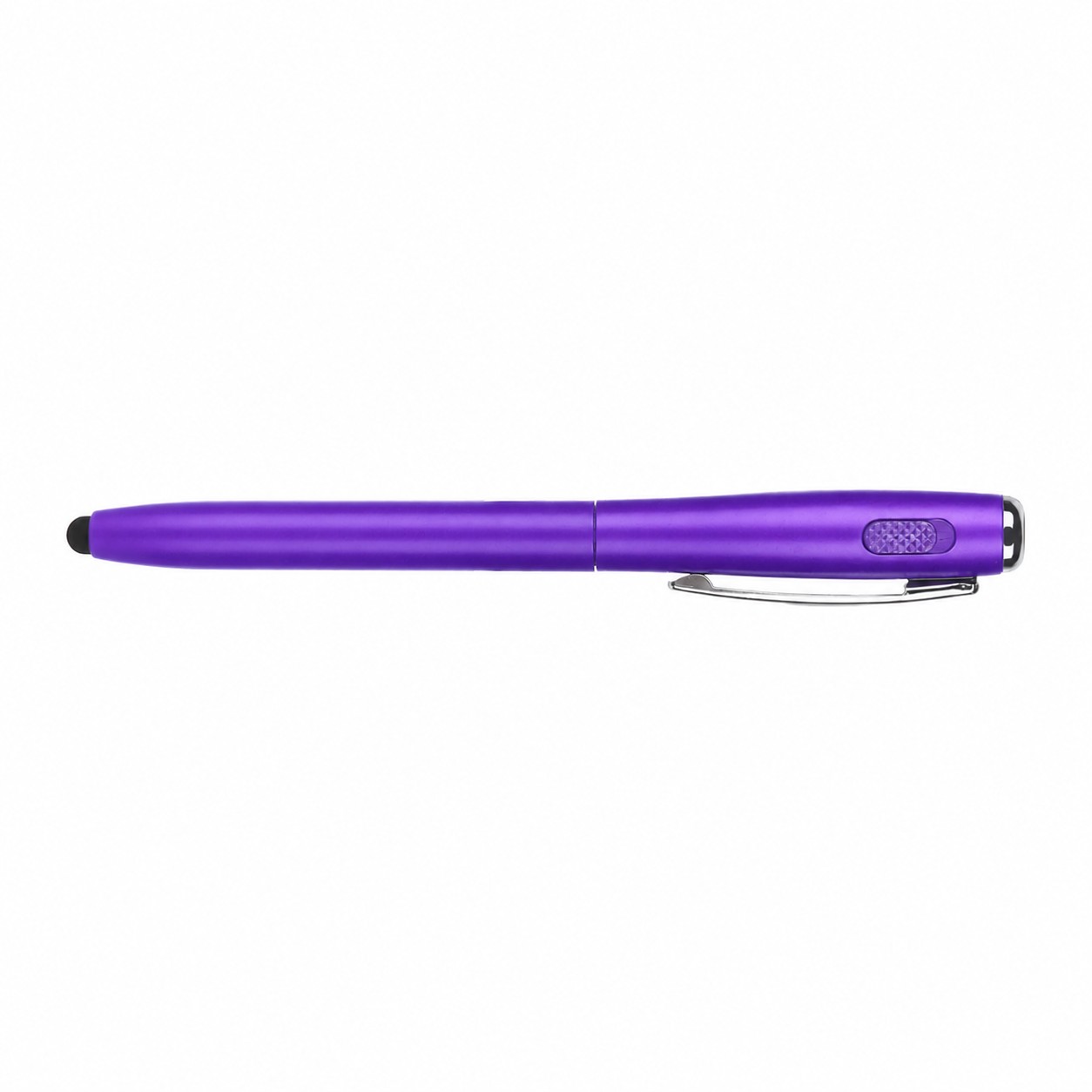 LED Stylus Flashlight Ballpoint Pen — Royal Purple