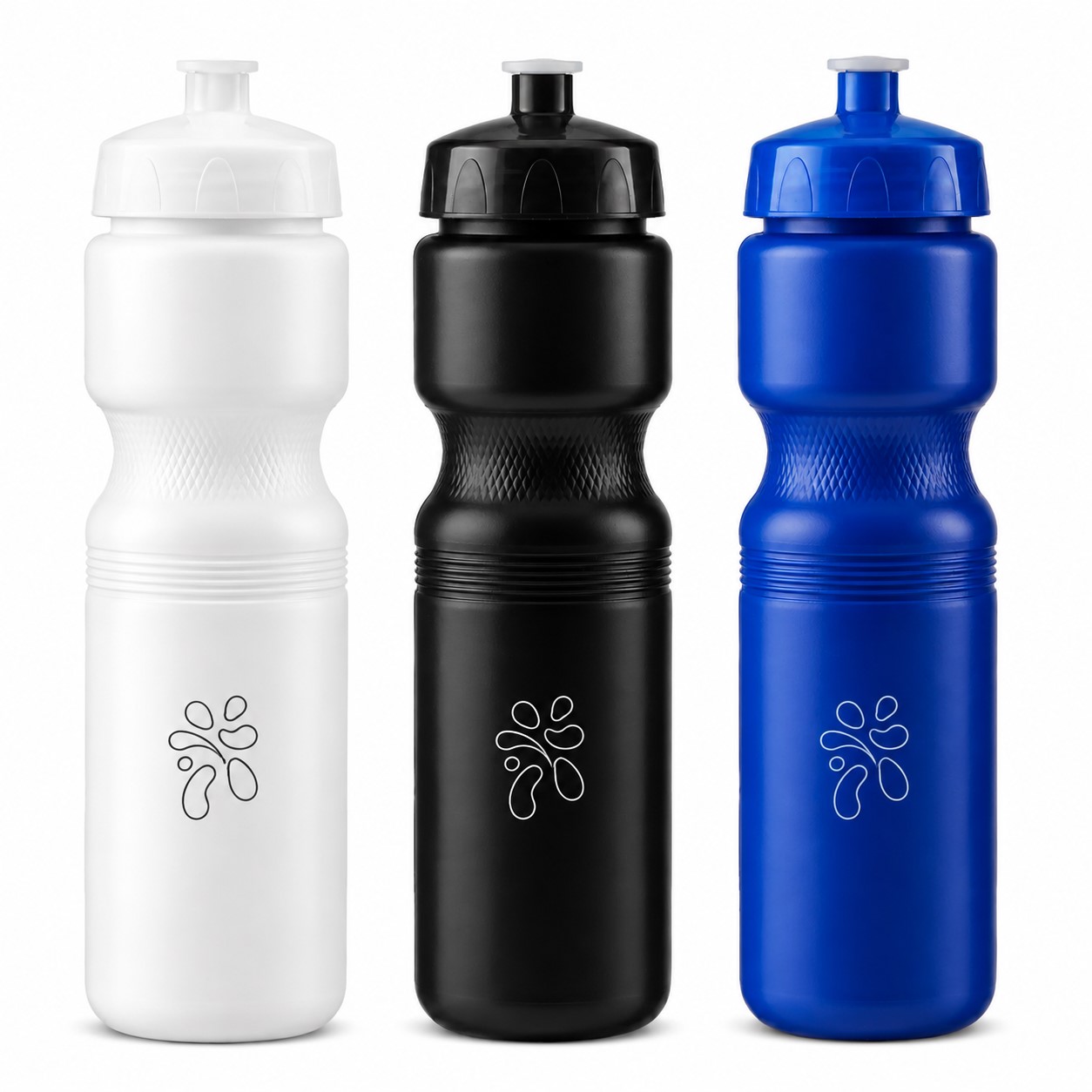Contoured Polypropylene Sports Bottle With Pull Top