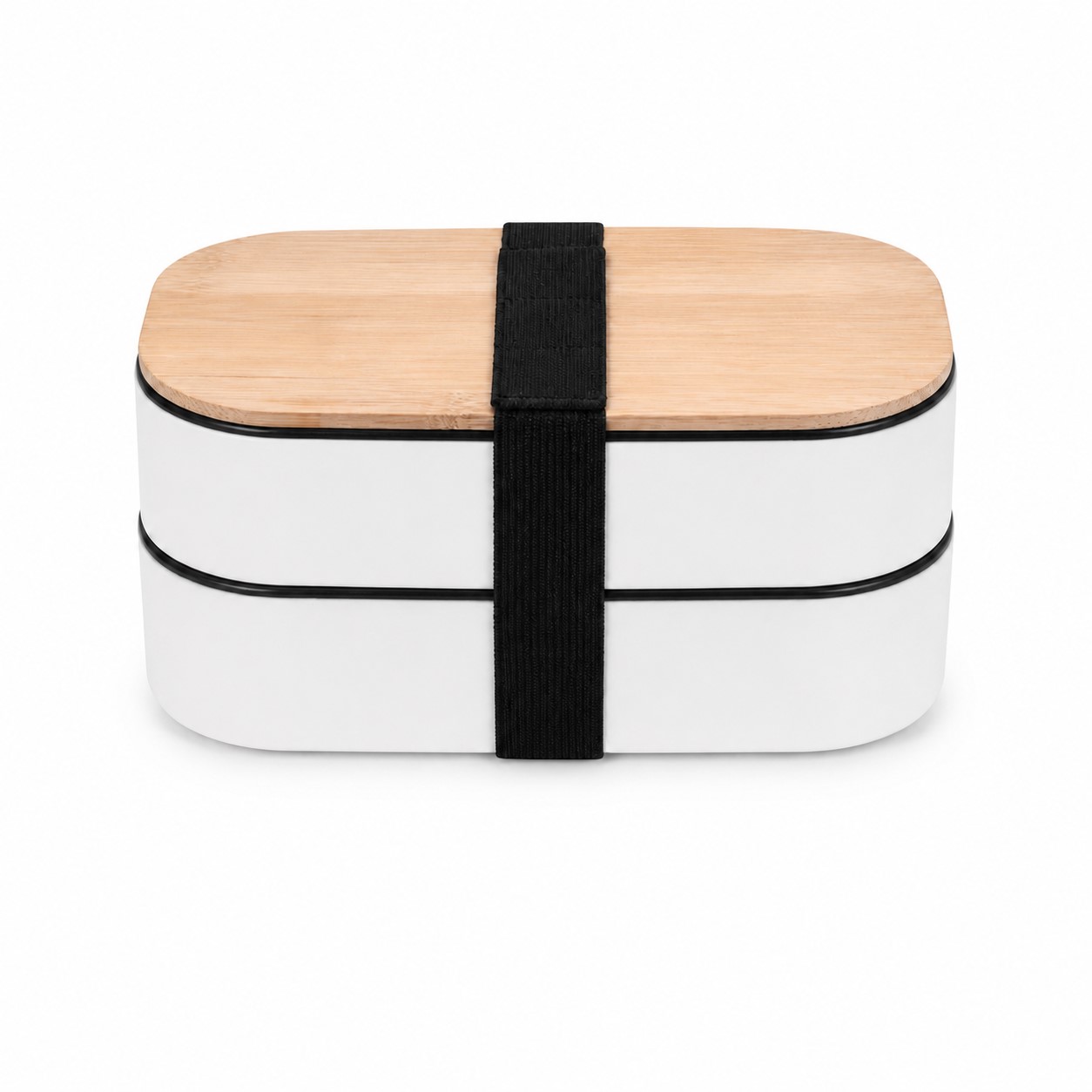 Stacked Bento Lunch Box With Bamboo Lid — view 2