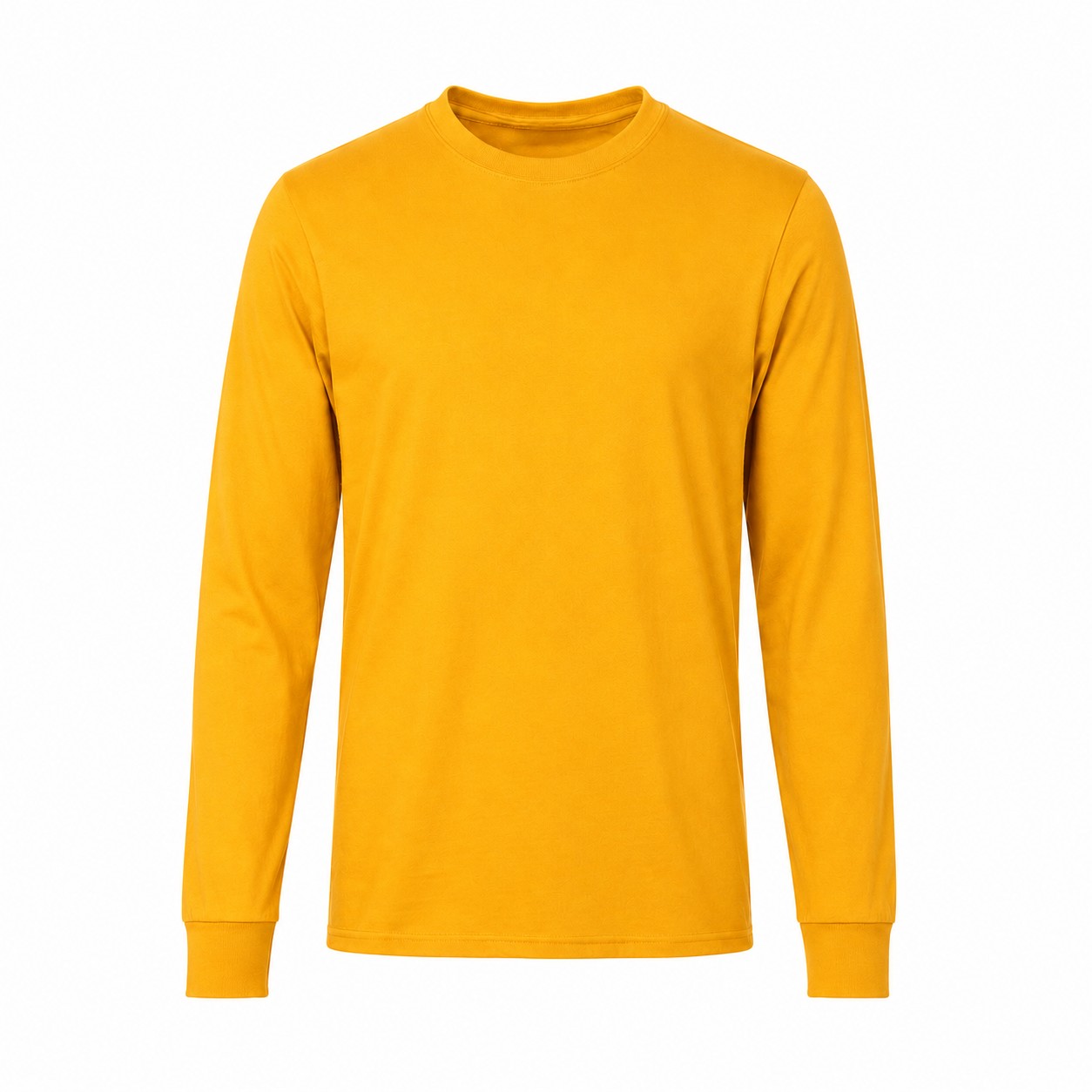 Blend Long Sleeve Crewneck Shirt — Gold