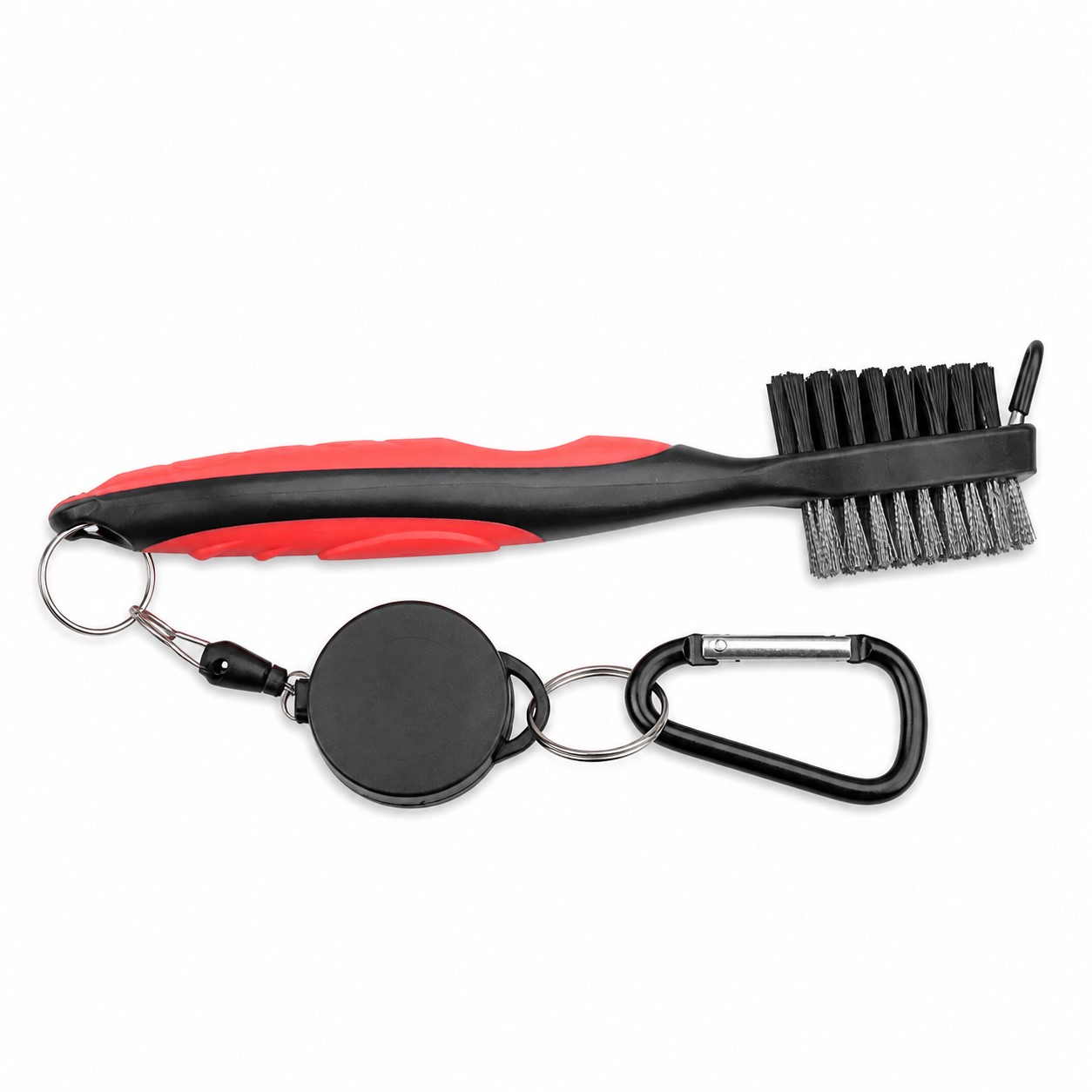 Golf Club Brush With Retractable Cord — view 2