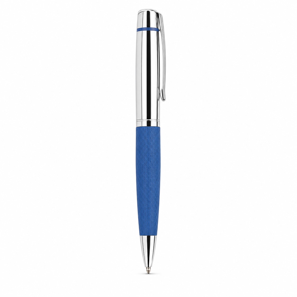 Stainless Steel Ballpoint Pen With PU Grip — view 2
