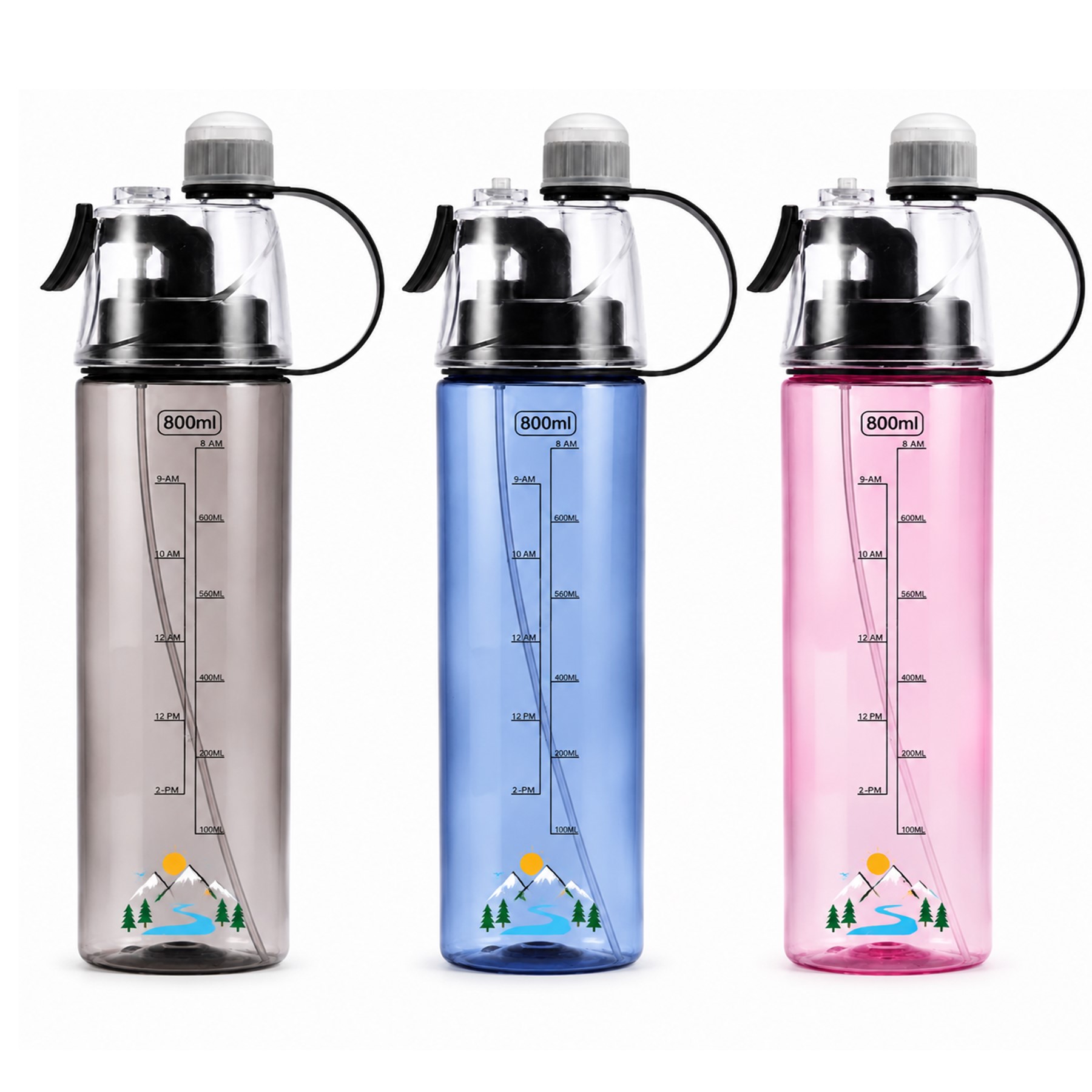 Polypropylene Misting Hydration Bottle