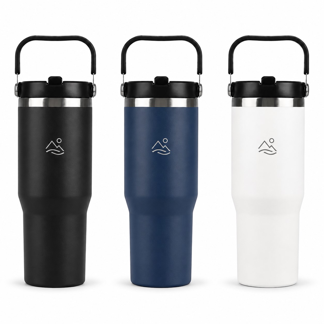 Handled Stainless Steel Insulated Bottle