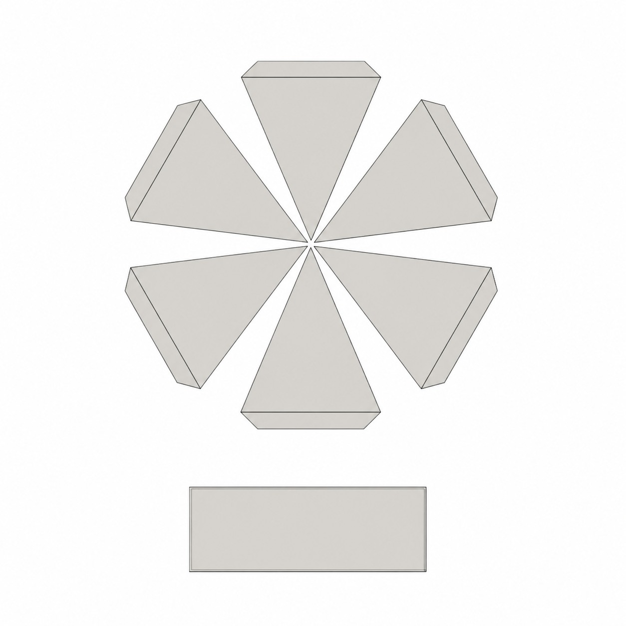 Portable Beech Pole Sun Umbrella — Nickel Silver
