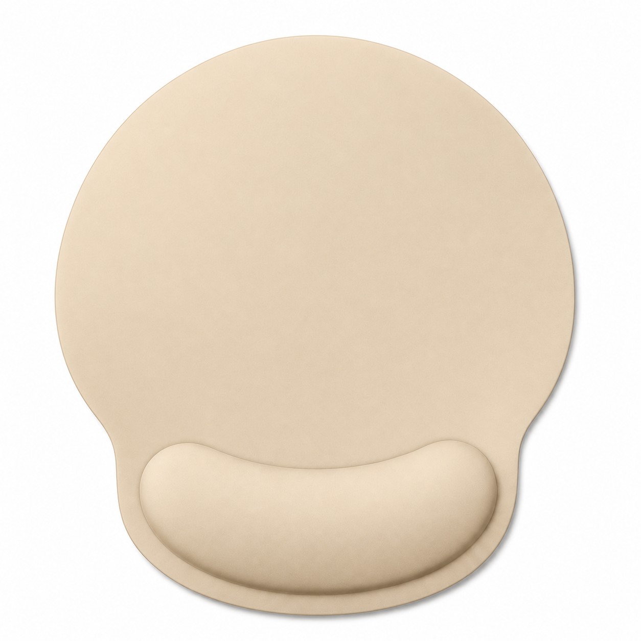 Ergonomic Gel Wrist Rest Mouse Pad — Beige