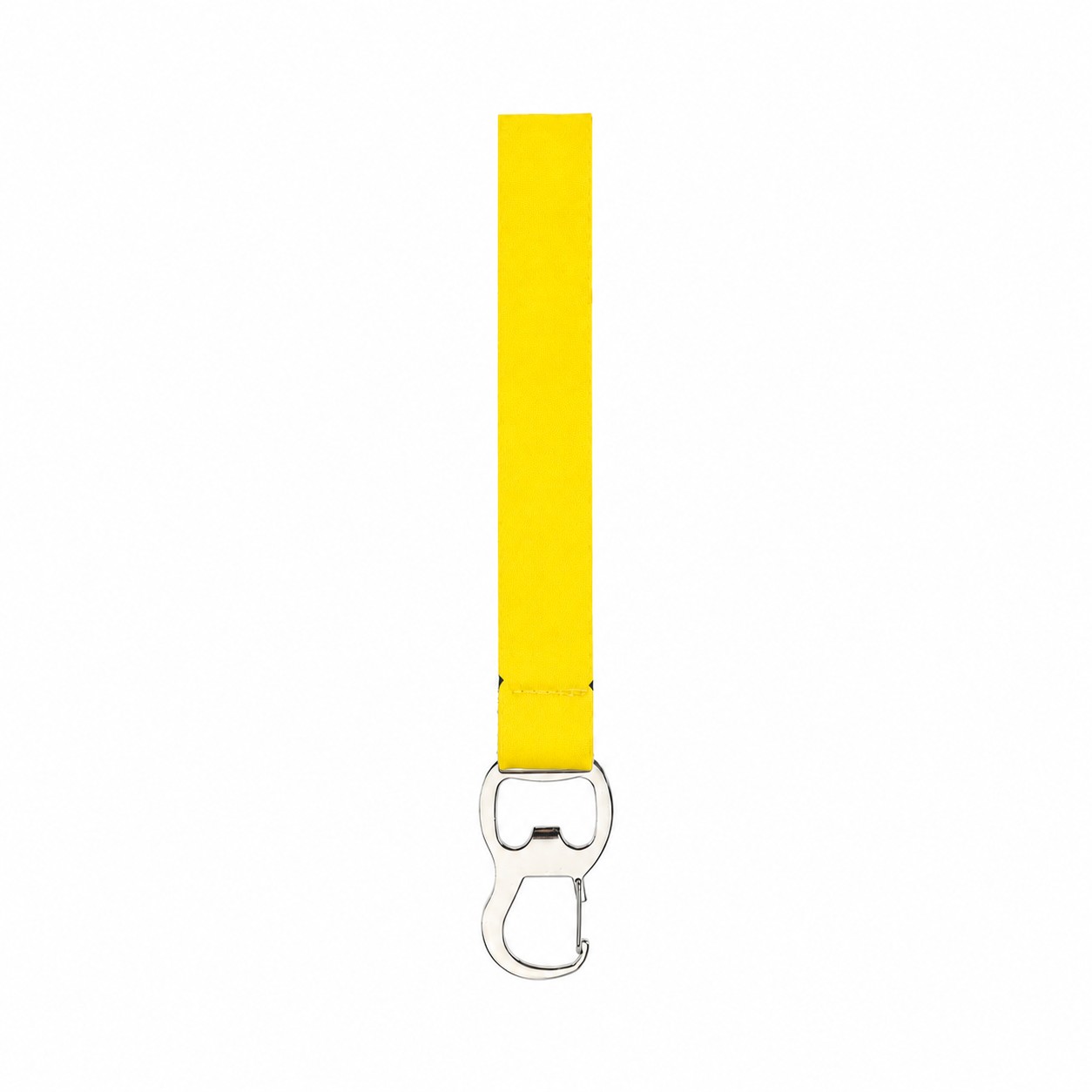 Neoprene Wristband Bottle Opener Keychain — Yellow