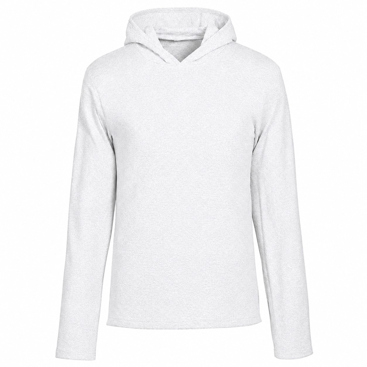 Lightweight Tri Blend Jersey Hoodie — White
