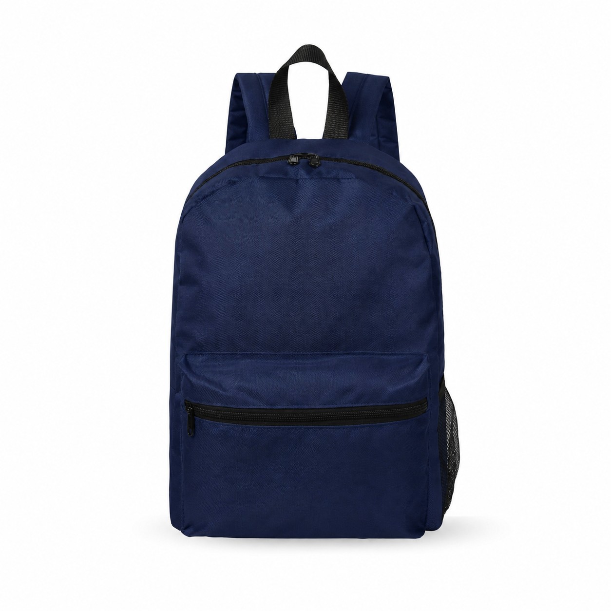 600D Polyester Backpack — Navy Blue