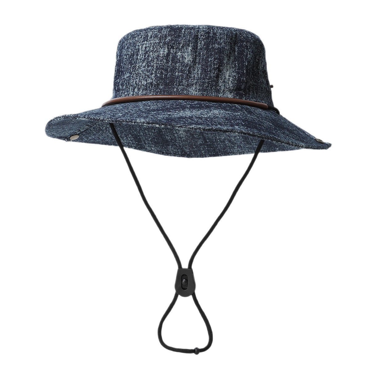 Washed Denim Bucket Sun Hat — view 2