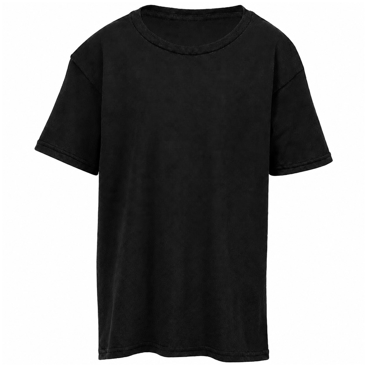Youth Cotton Jersey Shirt — Black
