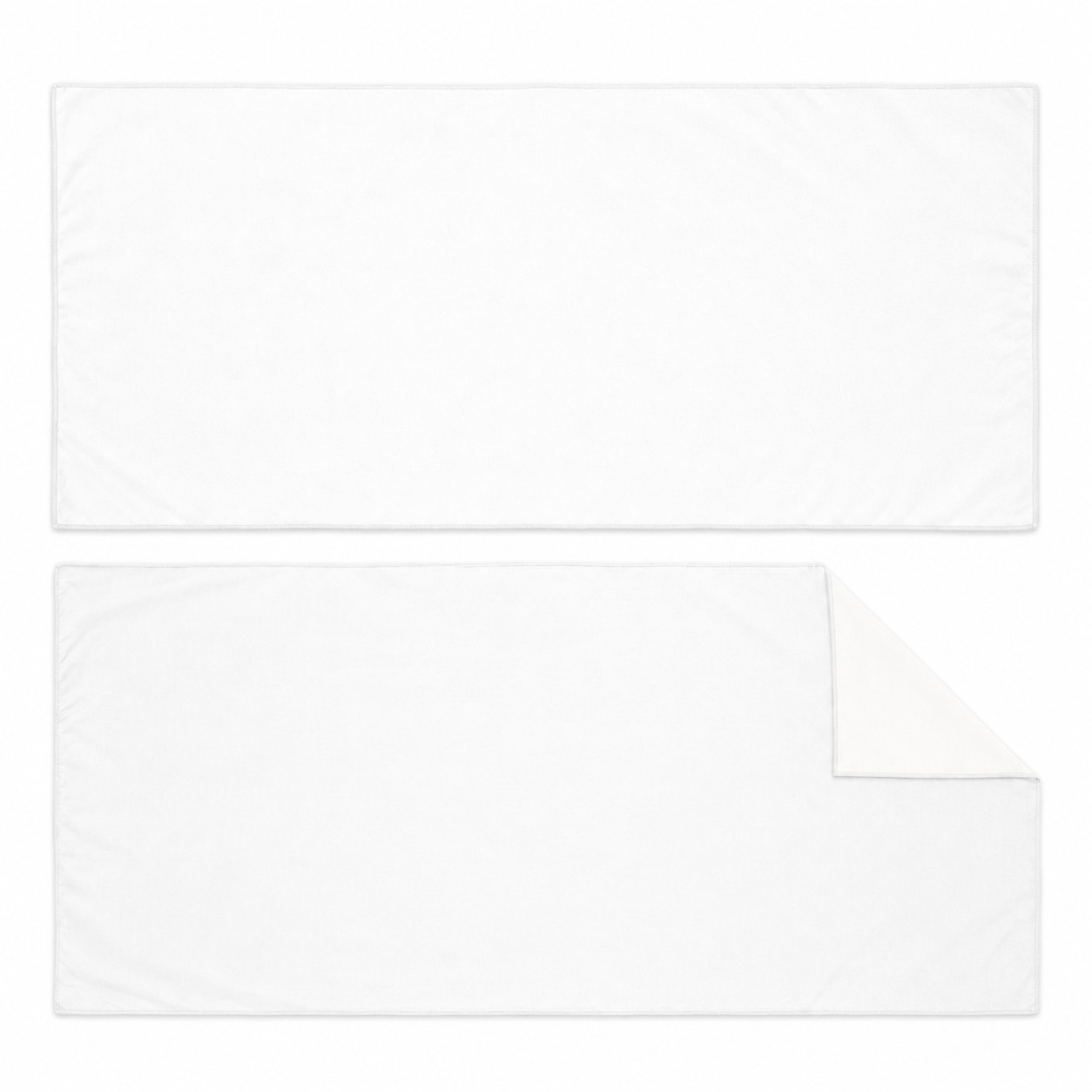 Microfiber Polyester Beach Towel — White