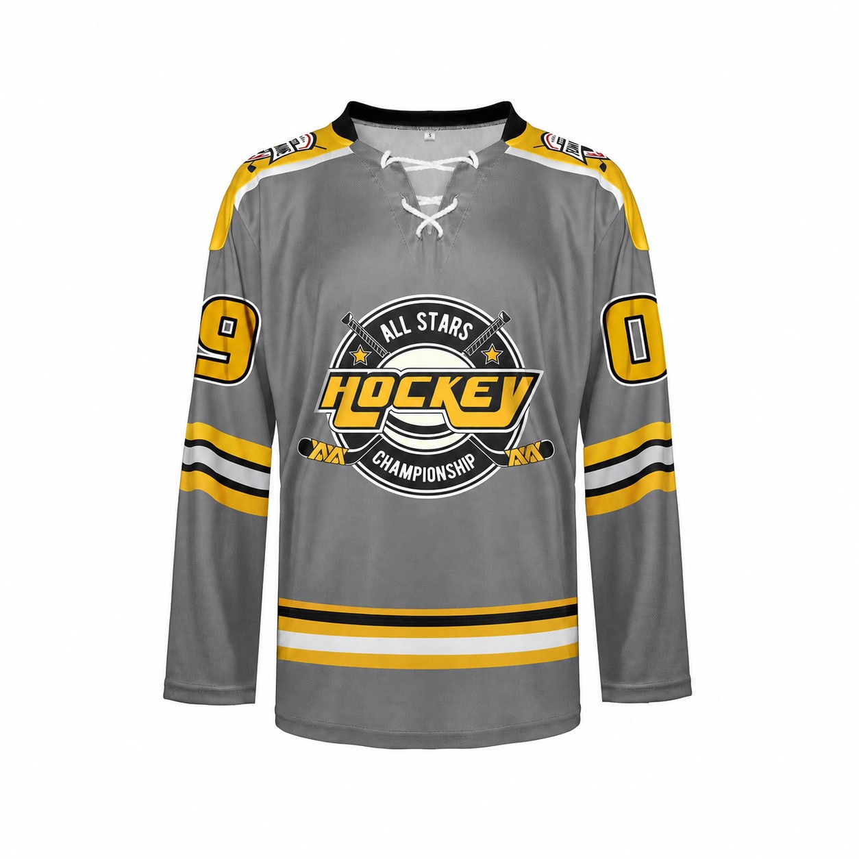 Polyester Performance Sports Jersey — Gray